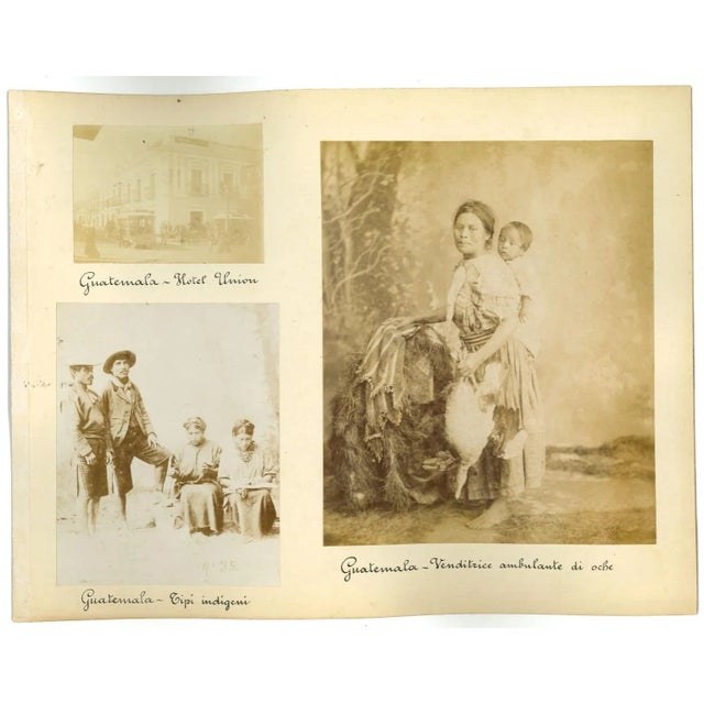 Ancient Customs and Traditions of Guatemala is a lot of six albumen prints made by unknown photographer. Prints in very...
