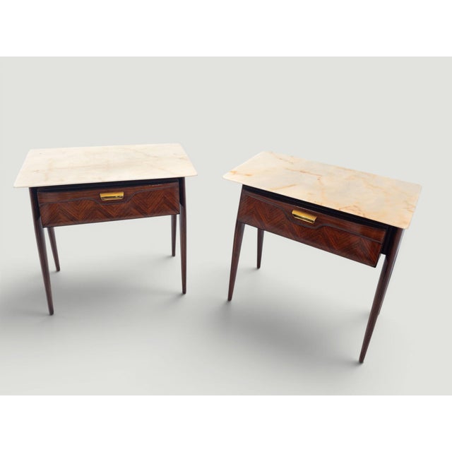 Mid-Century Night Stands by La Permanente Mobili Cantù, 1950s, Set of 2 For Sale - Image 11 of 18
