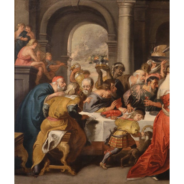 Baroque Workshop of Peter Paul Rubens, Banquet of Herod, 1650, Oil on Canvas For Sale - Image 3 of 15
