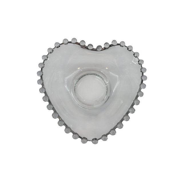 Mid-Century Modern Mid 20th Century Imperial Glass Candlewick Heart Mayo Bowl For Sale - Image 3 of 7