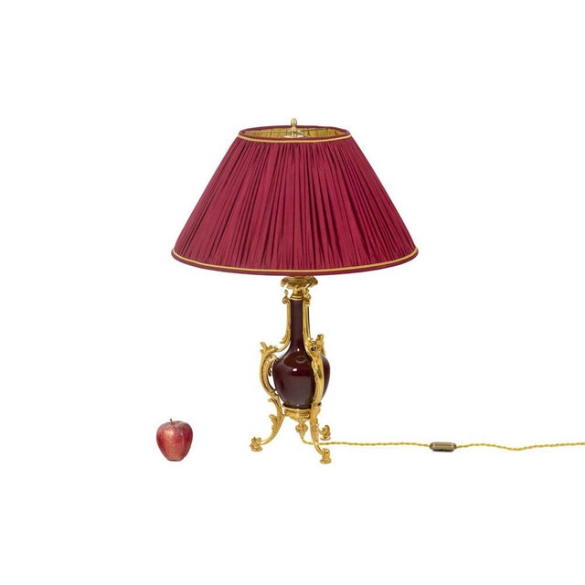 Lamp in Chinese Porcelain and Gilded Bronze, 1880s For Sale - Image 9 of 10