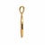 Late 20th Century 14k Yellow Gold Aquarius Zodiac Sign Diamond Studded Pendant For Sale In New York - Image 6 of 7