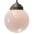 French “Clichy” white glass pendant lamp. Brass glass holder 2 meter black cotton flex E26 / E27 Up to 250V (Europe/UK...