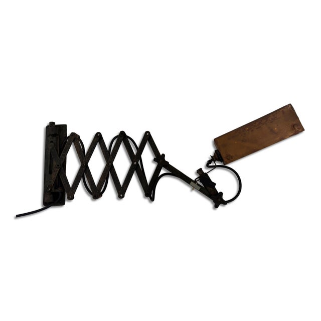 Mid-Century Industrial Workshop Lamp from Concertina, 1950s For Sale - Image 13 of 14