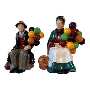 Vintage Royal Doulton “The Old Balloon Seller” & “The Balloon Man” Figurines