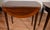 1930s Pair of English Regency Mahogany Banded Satinwood Pembroke Side Tables / End Tables For Sale - Image 6 of 16
