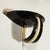Mid-Century Modern 1950s Mid-Century Rare Hand-Blown Murano Black & Gold Acanthus Glass Sconces by Seguso - a Pair For Sale - Image 3 of 17