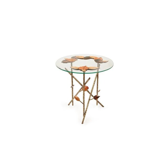 Tree Branches Side Table by InsidherLand Dimensions: D 60 x W 60 x H 60 cm. Materials: wood structure with marquetry work...