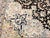 Fine Persian Tabriz Rug, Hand-Knotted Wool & Silk, Geometric Heriz Pattern, Black & Ivory, 7x10 For Sale - Image 17 of 17