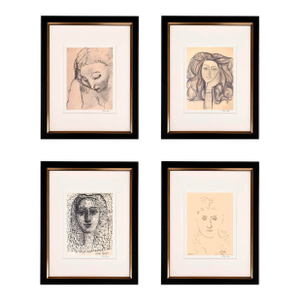 Pablo Picasso Women Set of 4 Framed