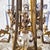 Gold Large 20th Century Chandelier in Bronze and Crystal For Sale - Image 8 of 17