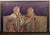 Oversized Vintage Andean Musicians Banana Leaf Mosaic Folk Art – Purple, Red & Cream For Sale - Image 14 of 17