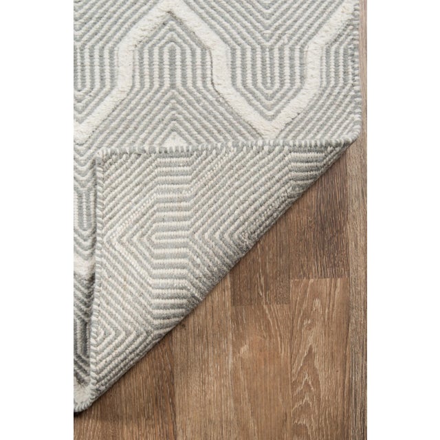 2020s Erin Gates by Momeni Langdon Prince Grey Hand Woven Wool Area Rug 2' X 3' For Sale - Image 5 of 7