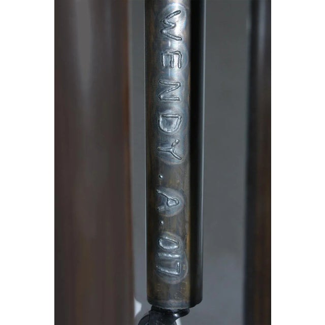 Contemporary 8-Legged Stool on Wheels by Wendy Andreu For Sale - Image 3 of 4