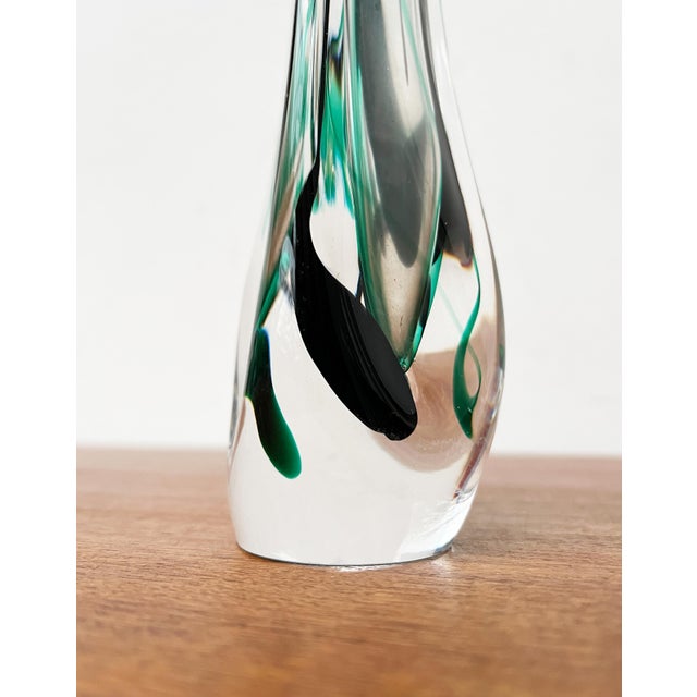 Blue Vintage Art Glass Vase by Max Verboeket for Kristalunie Maastricht, 1970s For Sale - Image 8 of 18