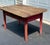 19th Century Primitive Red Painted Tavern Table With Drawer For Sale - Image 4 of 12