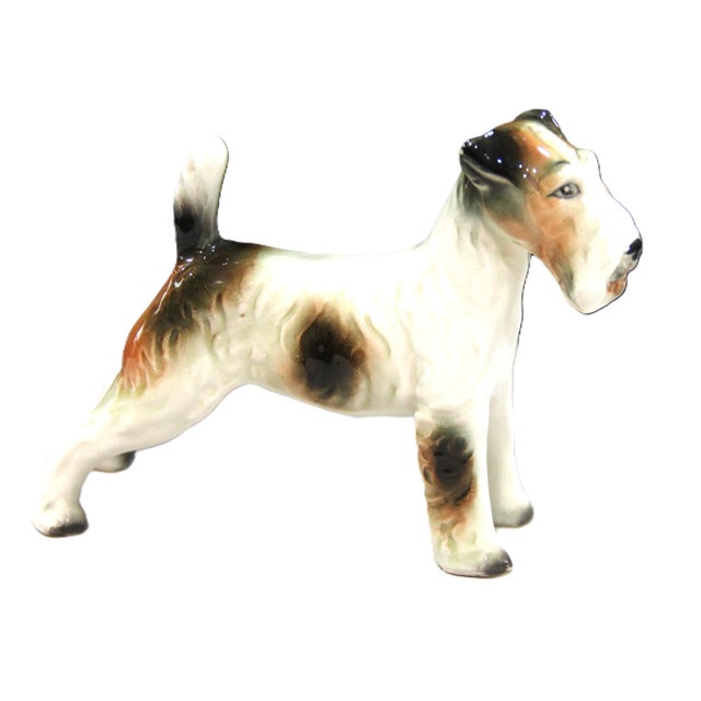 Traditional 1950s Shafford Porcelain Airedale Dog Figurine, Made in Japan For Sale - Image 3 of 4