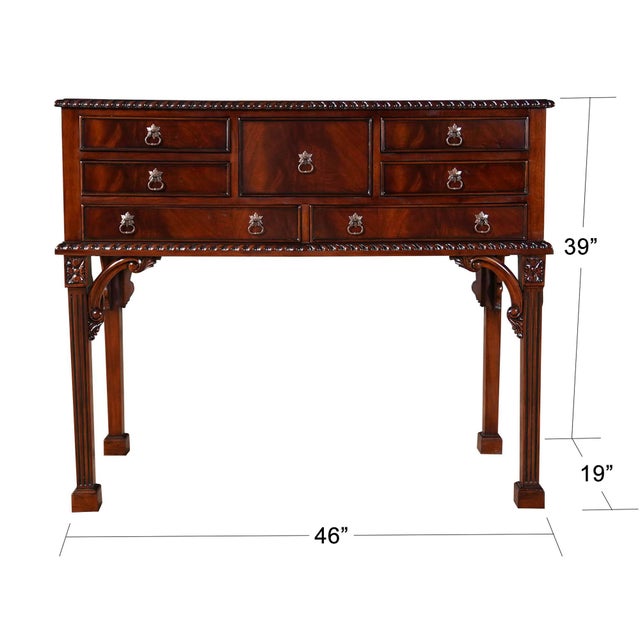Based on an antique piece of fine furniture this Mahogany Silver Chest from Niagara Furniture is taller than the original...
