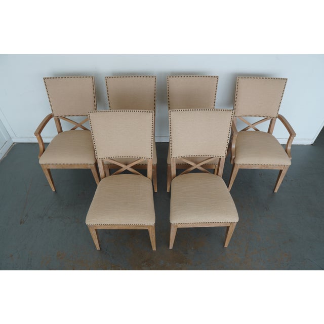 Contemporary Tommy Bahama Los Altos Alderman Dining Chairs (Set of 6) For Sale - Image 3 of 16