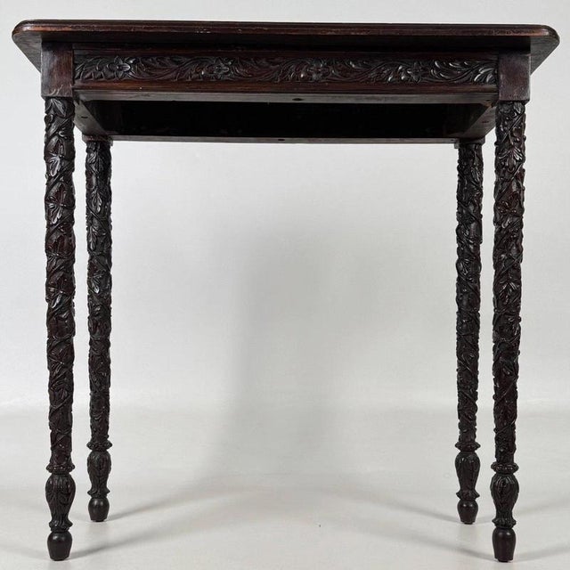 19th Century Anglo-Indian Mahogany Side Table For Sale - Image 6 of 11