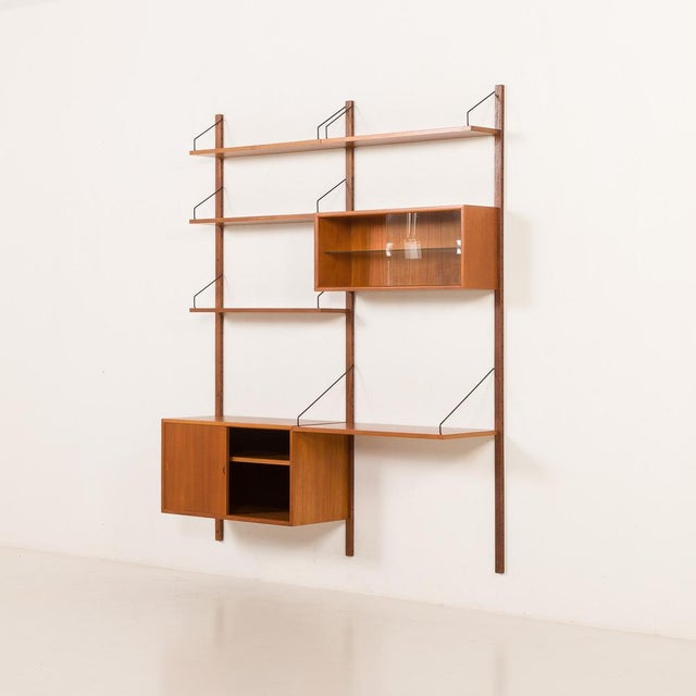 1960s Vintage Teak Wall Unit by Poul Cadovius for Cado, 1960s For Sale - Image 5 of 18