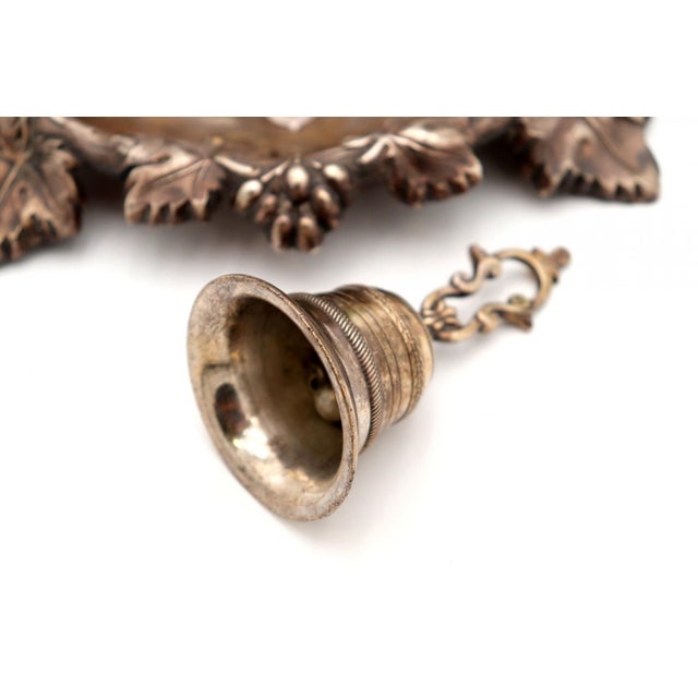 Silver Inkwell with Reliefs of Vines and Bunches For Sale - Image 3 of 7