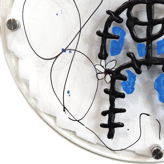 Figurative EchoLayer: Cycle Keeper - Figurative Expressionist Abstract Layered Original Artwork by Soren Grau For Sale - Image 3 of 10