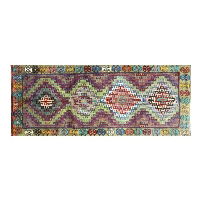 1960s Turkish Oushak Runner For Sale