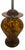 Vintage Tortoiseshell Art Glass Table Lamp For Sale - Image 10 of 11