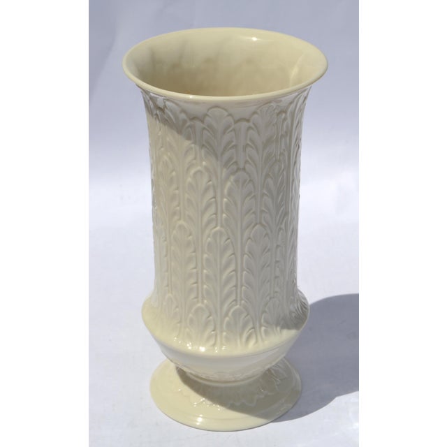 Traditional Vintage Tall Autumn Leaf Collection Flower Vase by Lenox Fine Bone Ceramic For Sale - Image 3 of 12