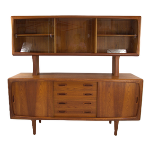 h.p. Hansen Teak Credenza With Hutch