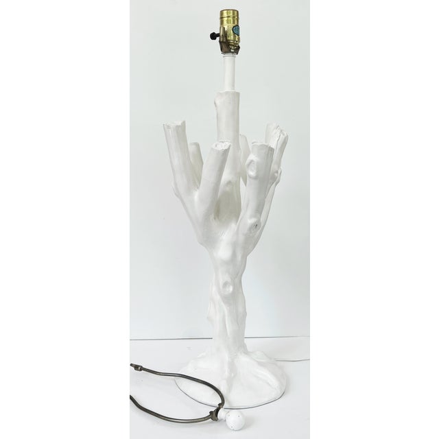 Late 20th Century John Dickinson France Faux Bois Twig Table Lamp For Sale - Image 10 of 11