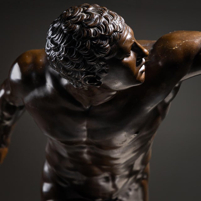 Bronze Borghese Gladiator in Bronze, Foundry F. Barbedienne, 2nd Half 19th Century For Sale - Image 8 of 16