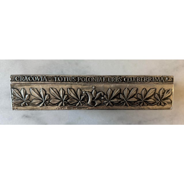 Vintage Polish Metal and Wood Box For Sale In Austin - Image 6 of 12