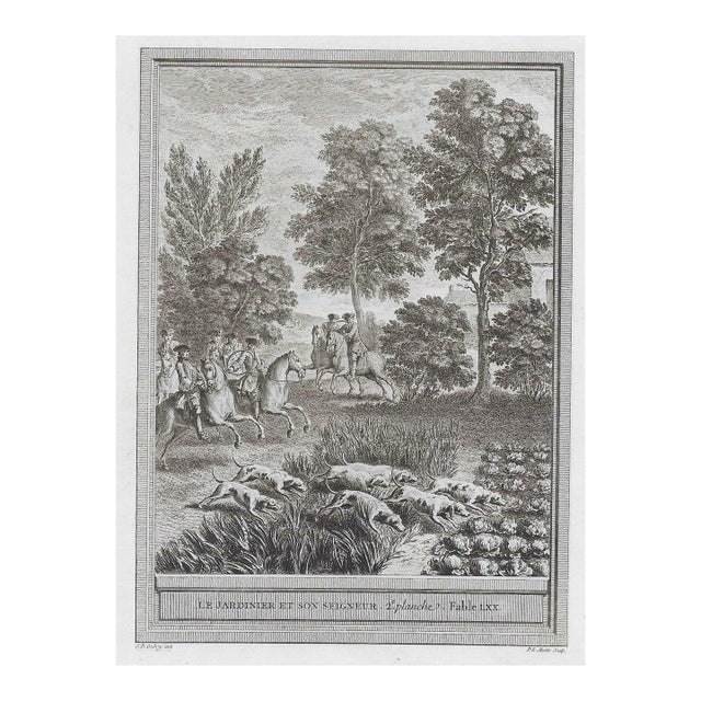 Le Jardiner Et Son Seigneur Jean-Baptiste Oudry Print For Sale
