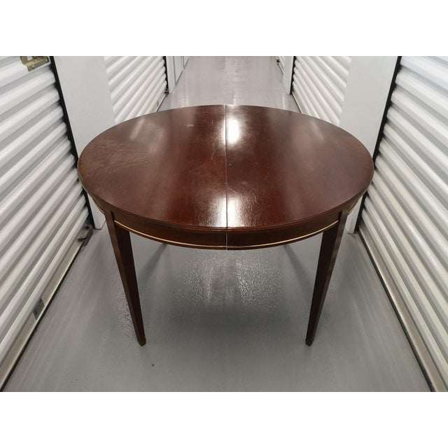 Traditional Round Wooden Dining Table For Sale - Image 3 of 18