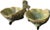 Pair of 1920s French Oyster-Shaped Vintage Nut & Olive Dishes – Set of 2 Serving Bowls For Sale - Image 4 of 10