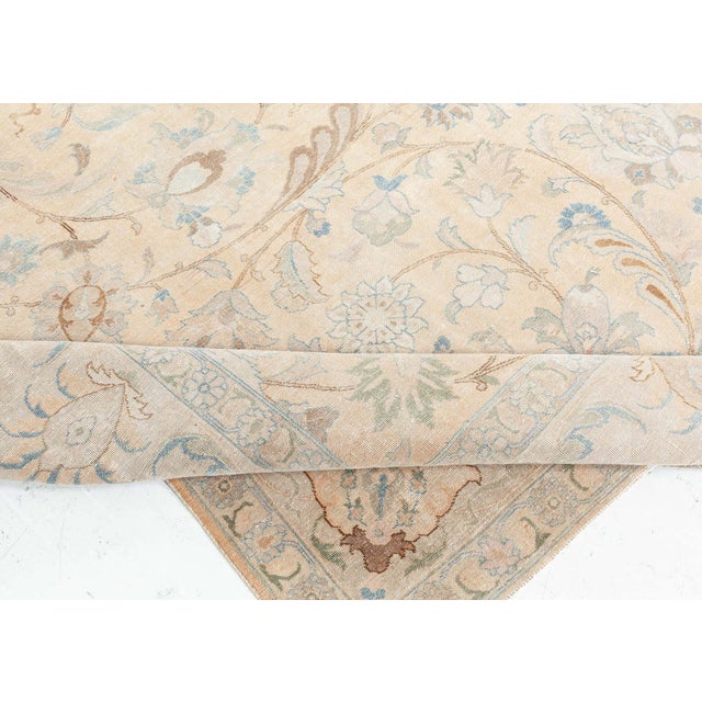 Early 20th Century Persian Tabriz Rug For Sale - Image 5 of 8