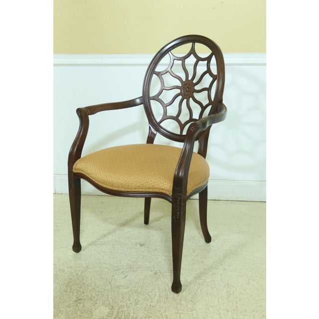 Approx: 20 Years Old Quality Construction 18th C. Design English Style Traditional Style Clean Upholstered Seats...