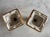 Pair of Vintage English Porcelain Candle Holders With Gold Finish For Sale - Image 10 of 11