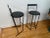 A sleek and highly collectible set of Italian postmodern counter stools designed by Emilio Nanni for Fly Line, known as...