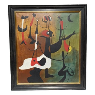 After Joan Miro, Rhythmic Characters, 1973, Print, Framed For Sale