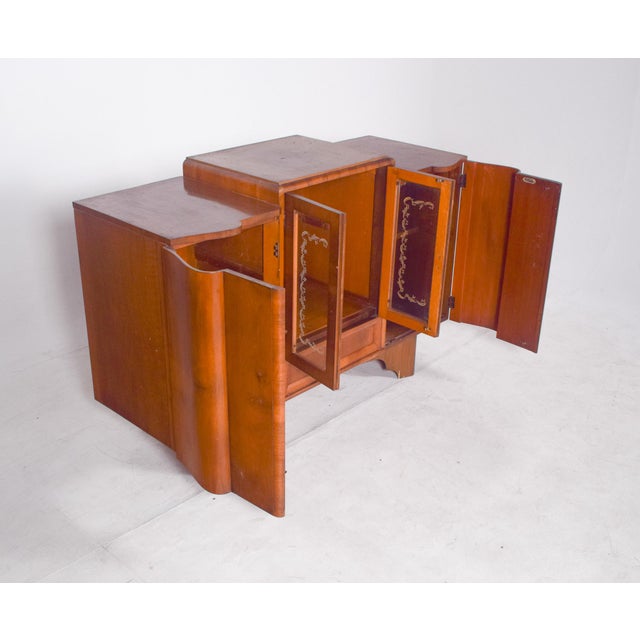 European Art Deco Sideboard with Bar, 1920s For Sale - Image 13 of 16
