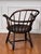 Wood Pair of Early 20th Century Sack Back Windsor Armchairs in a Dark Finish For Sale - Image 7 of 18