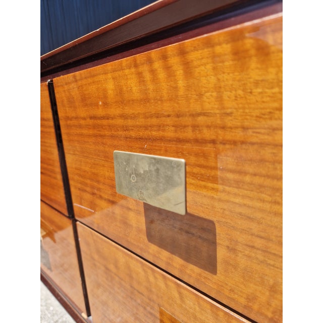 Wood Vintage Mahogany Burl Sideboard, 1950s For Sale - Image 7 of 18