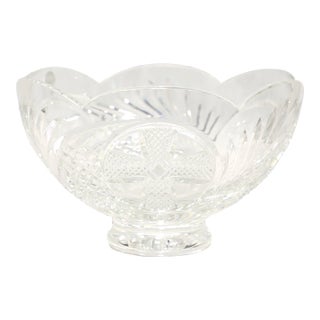 Waterford Crystal Ireland 10" Heritage of Ireland Scalloped Footed Bowl For Sale