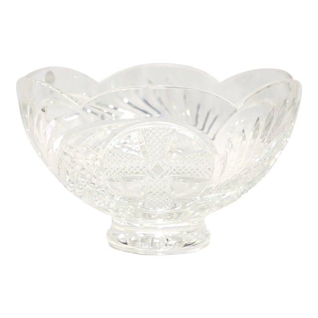 Waterford Crystal Ireland 10" Heritage of Ireland Scalloped Footed Bowl For Sale