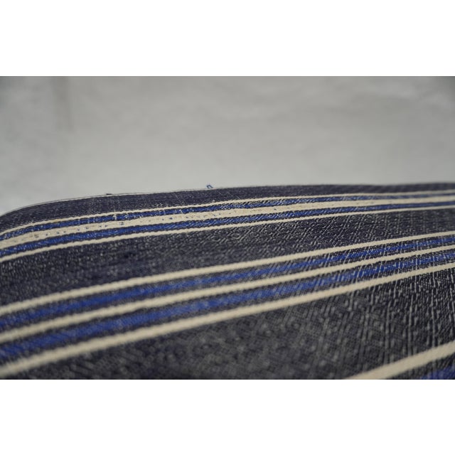 Custom Stripped Brentwood Footstool by Rooms & Gardens For Sale - Image 12 of 12