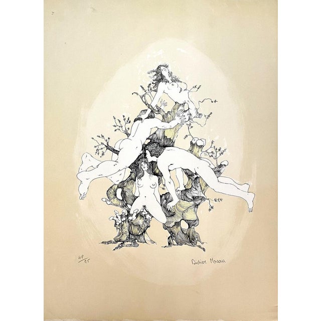 Didier Moreau, L'Amour, 1973, Original Lithograph For Sale - Image 4 of 4