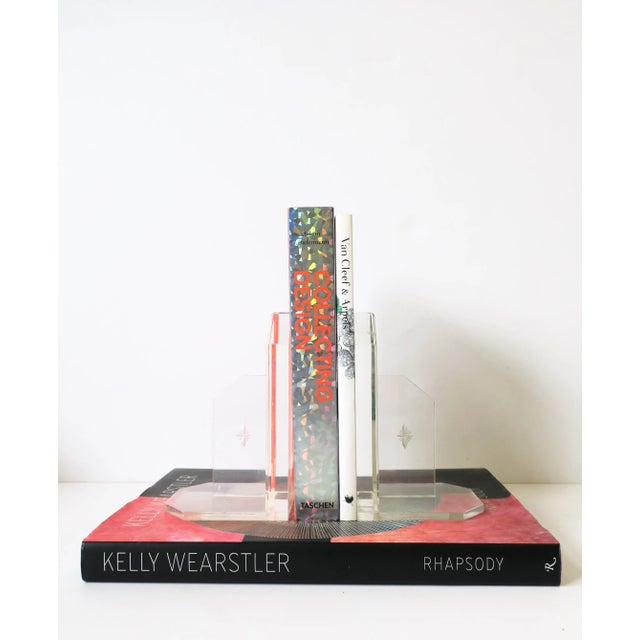 Vintage Acrylic Lucite Bookends Chairish